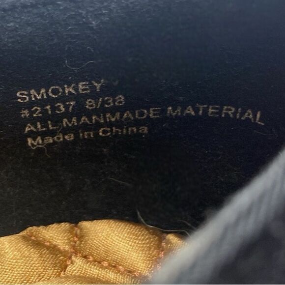 Seven7 Smokey Wm’s Sz 8 Black Faux Suede Slip On Classic Loafer Flat Shoea - Picture 6 of 6